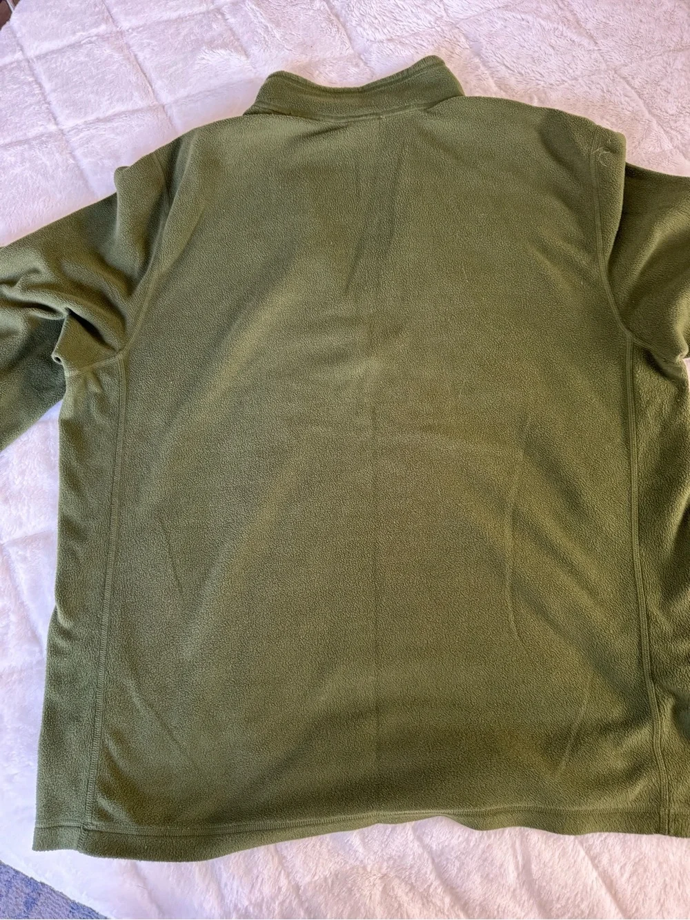 The North Face Moss Green 1/4 Zip Fleece Jacket